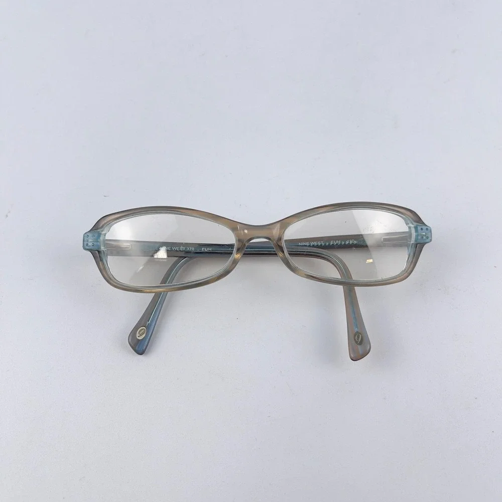 Nine West‎ 370 EUH Women's Eyeglasses Frame Gray Plastic Full Rim 50-16-130 mm